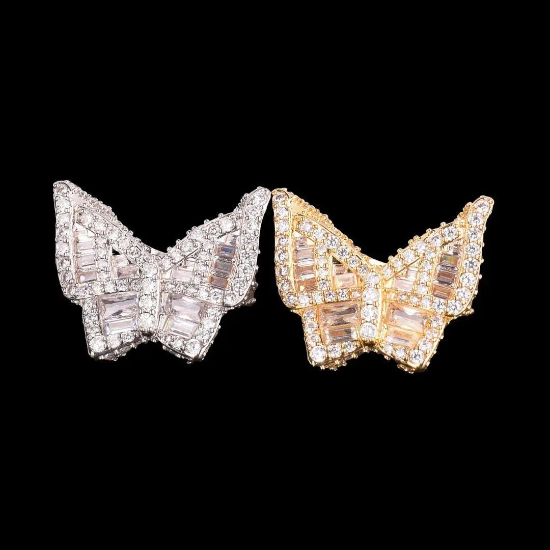 Butterfly Edition Baguette Tennis Iced Out Ring - Cartice™LuxuryJewelryGoldSilverWatchBraceletNecklaceChainIced-outCubanMoissaniteTarnish-freeStainlessDurablePremiumShinePlatedStatementDiamondAffordable