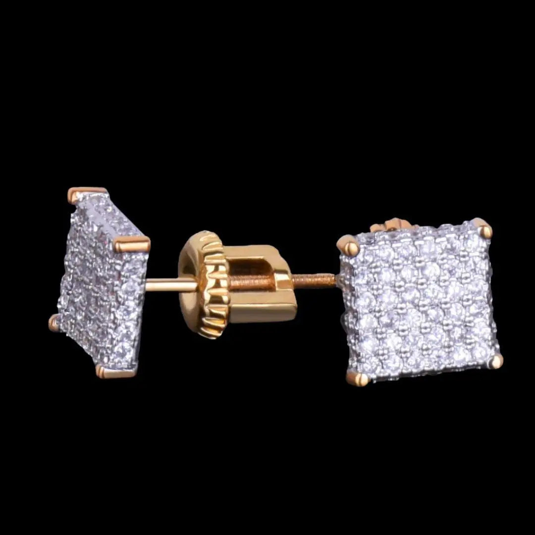 8MM Tennis Iced Out Stud Earrings - Cartice™LuxuryJewelryGoldSilverWatchBraceletNecklaceChainIced-outCubanMoissaniteTarnish-freeStainlessDurablePremiumShinePlatedStatementDiamondAffordable