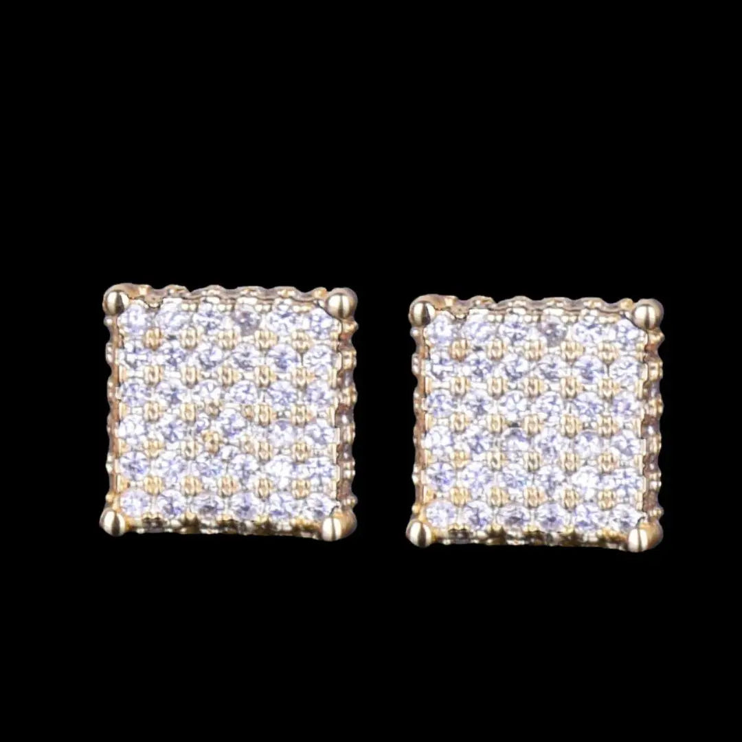 8MM Tennis Iced Out Stud Earrings - Cartice™LuxuryJewelryGoldSilverWatchBraceletNecklaceChainIced-outCubanMoissaniteTarnish-freeStainlessDurablePremiumShinePlatedStatementDiamondAffordable