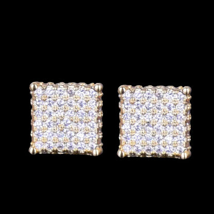 8MM Tennis Iced Out Stud Earrings - Cartice™LuxuryJewelryGoldSilverWatchBraceletNecklaceChainIced-outCubanMoissaniteTarnish-freeStainlessDurablePremiumShinePlatedStatementDiamondAffordable