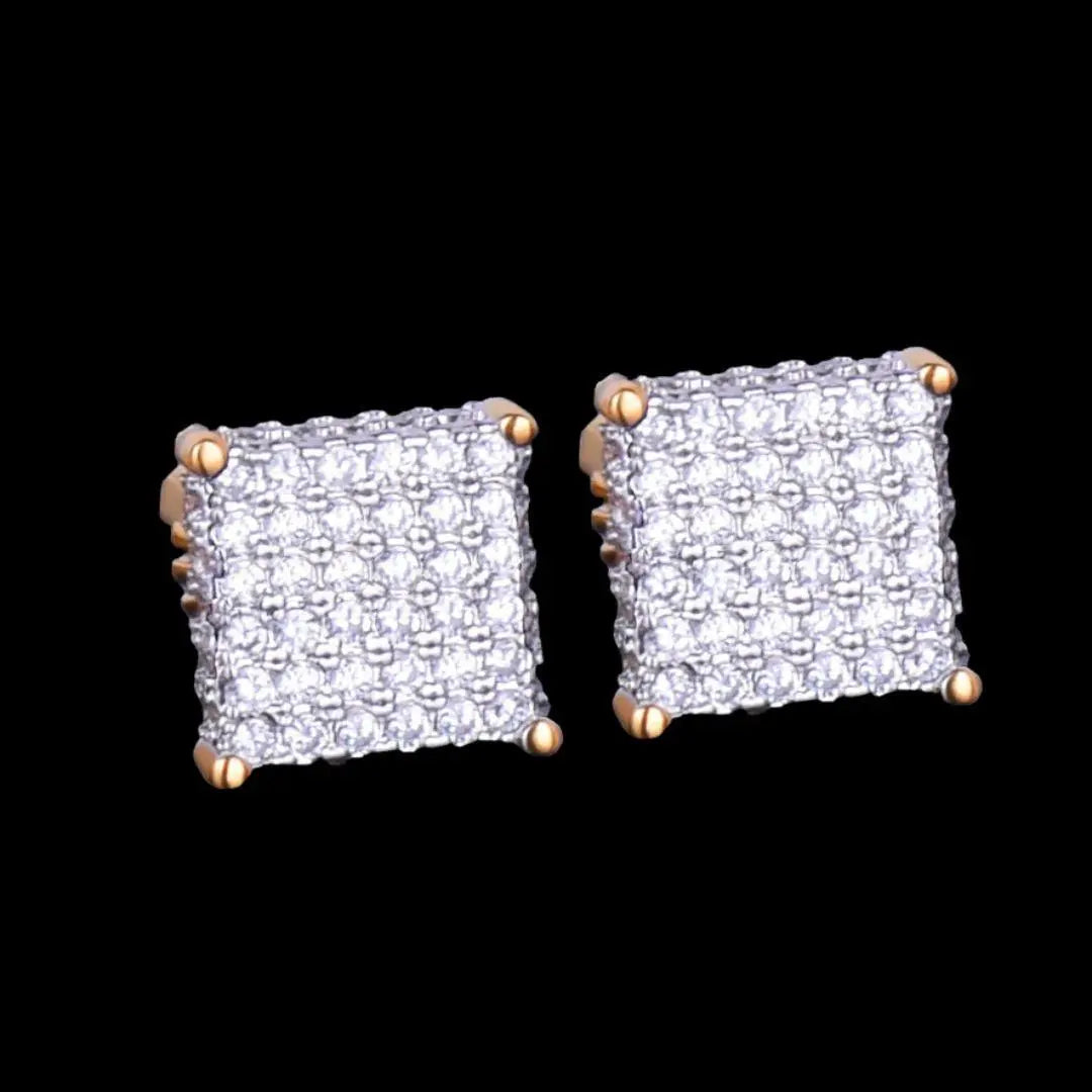 8MM Tennis Iced Out Stud Earrings - Cartice™LuxuryJewelryGoldSilverWatchBraceletNecklaceChainIced-outCubanMoissaniteTarnish-freeStainlessDurablePremiumShinePlatedStatementDiamondAffordable