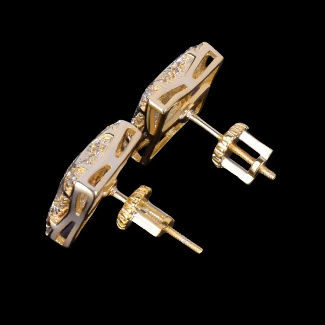 11MM Sunshine Iced Out Stud Earrings - Cartice™LuxuryJewelryGoldSilverWatchBraceletNecklaceChainIced-outCubanMoissaniteTarnish-freeStainlessDurablePremiumShinePlatedStatementDiamondAffordable