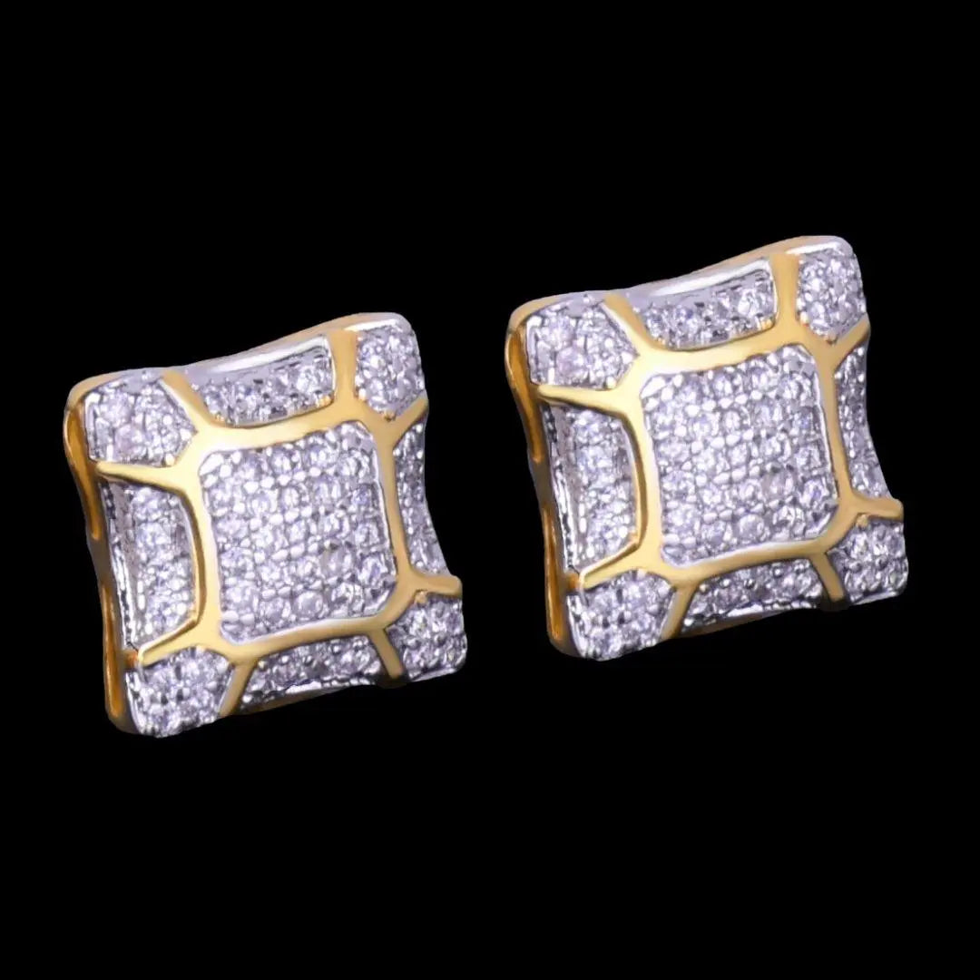 11MM Sunshine Iced Out Stud Earrings - Cartice™LuxuryJewelryGoldSilverWatchBraceletNecklaceChainIced-outCubanMoissaniteTarnish-freeStainlessDurablePremiumShinePlatedStatementDiamondAffordable