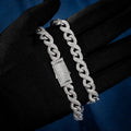 10mm Moissanite Infinity Link Chain - Gold Vermeil Cartice-jewelry