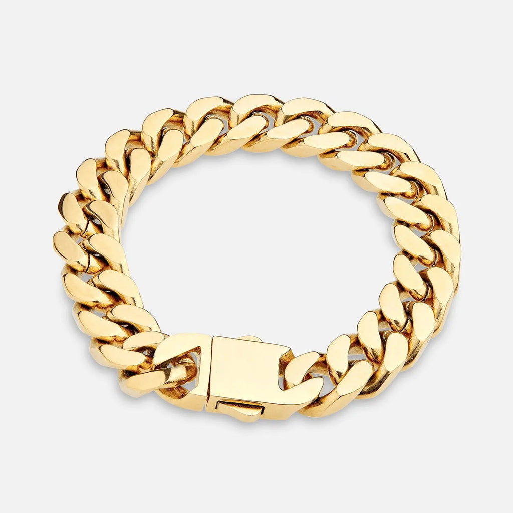 12MM Cuban Bracelet - Gold - Cartice™LuxuryJewelryGoldSilverWatchBraceletNecklaceChainIced-outCubanMoissaniteTarnish-freeStainlessDurablePremiumShinePlatedStatementDiamondAffordable