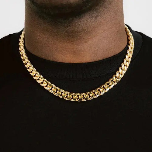 12MM MIAMI CUBAN CHAIN - Cartice™LuxuryJewelryGoldSilverWatchBraceletNecklaceChainIced-outCubanMoissaniteTarnish-freeStainlessDurablePremiumShinePlatedStatementDiamondAffordable
