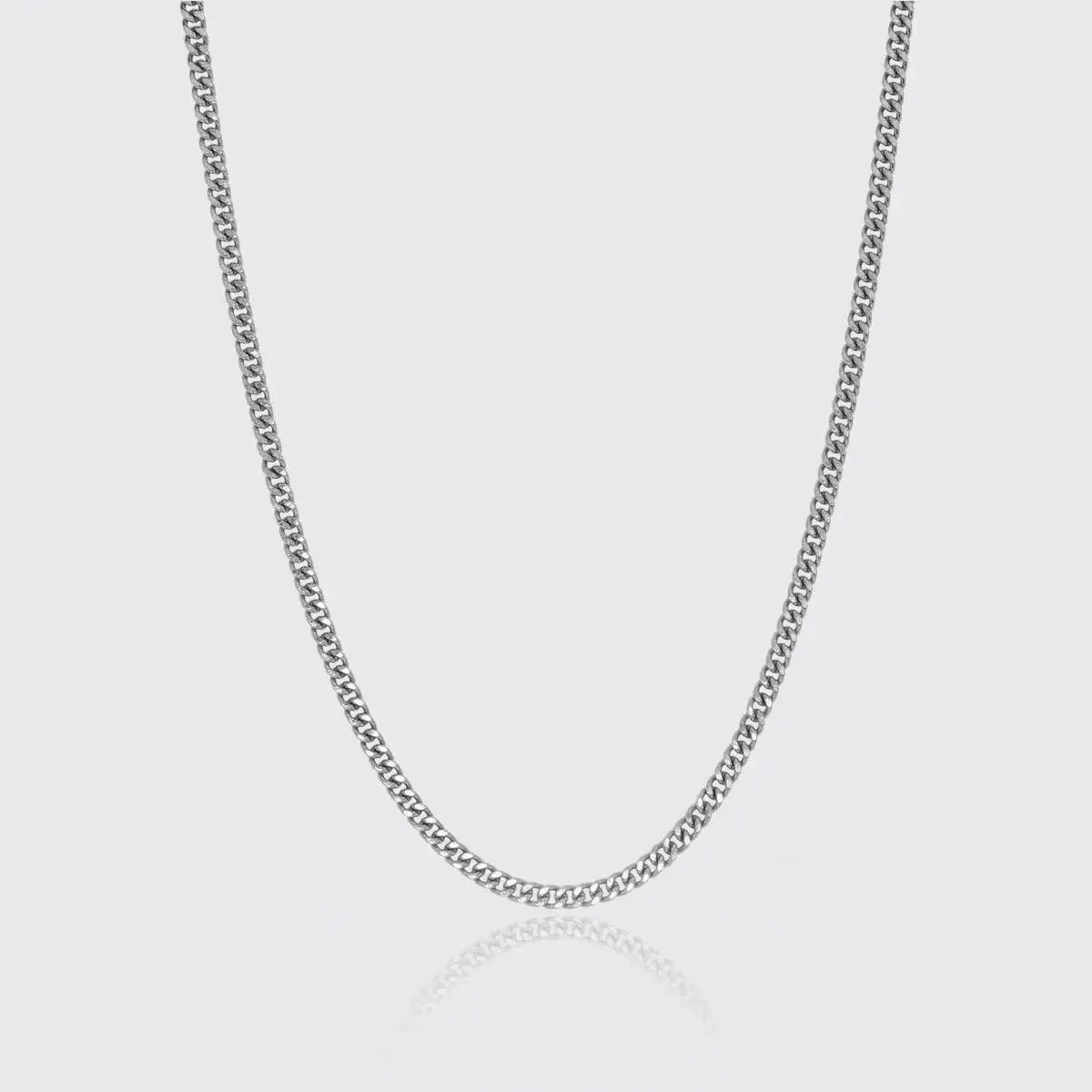 3mm Miami Cuban Link Chain - White Gold - Cartice™LuxuryJewelryGoldSilverWatchBraceletNecklaceChainIced-outCubanMoissaniteTarnish-freeStainlessDurablePremiumShinePlatedStatementDiamondAffordable