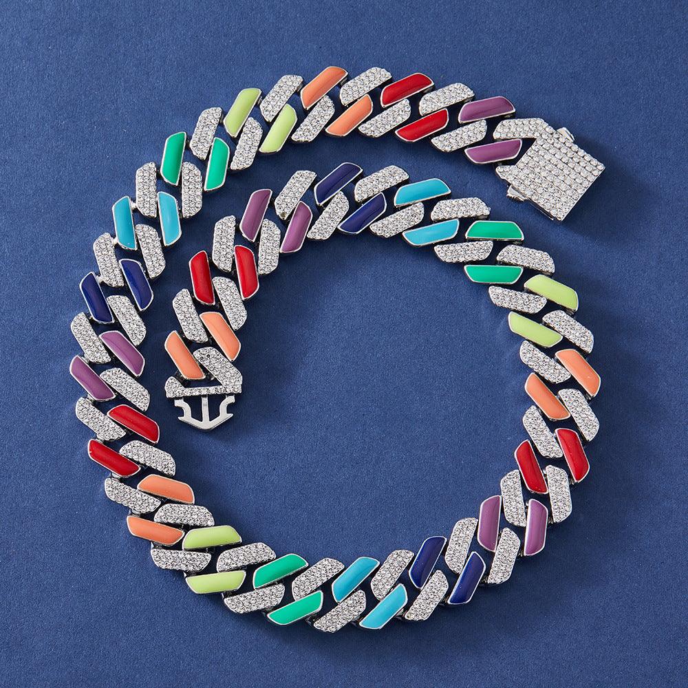 14MM GUMMY ICED OUT CUBAN CHAIN - Cartice™LuxuryJewelryGoldSilverWatchBraceletNecklaceChainIced-outCubanMoissaniteTarnish-freeStainlessDurablePremiumShinePlatedStatementDiamondAffordable