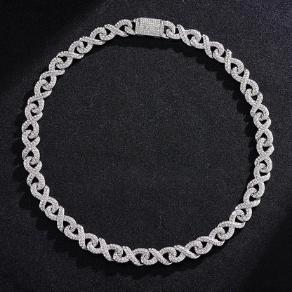 16MM ICED OUT INFINITY CUBAN CHAIN - Cartice™LuxuryJewelryGoldSilverWatchBraceletNecklaceChainIced-outCubanMoissaniteTarnish-freeStainlessDurablePremiumShinePlatedStatementDiamondAffordable