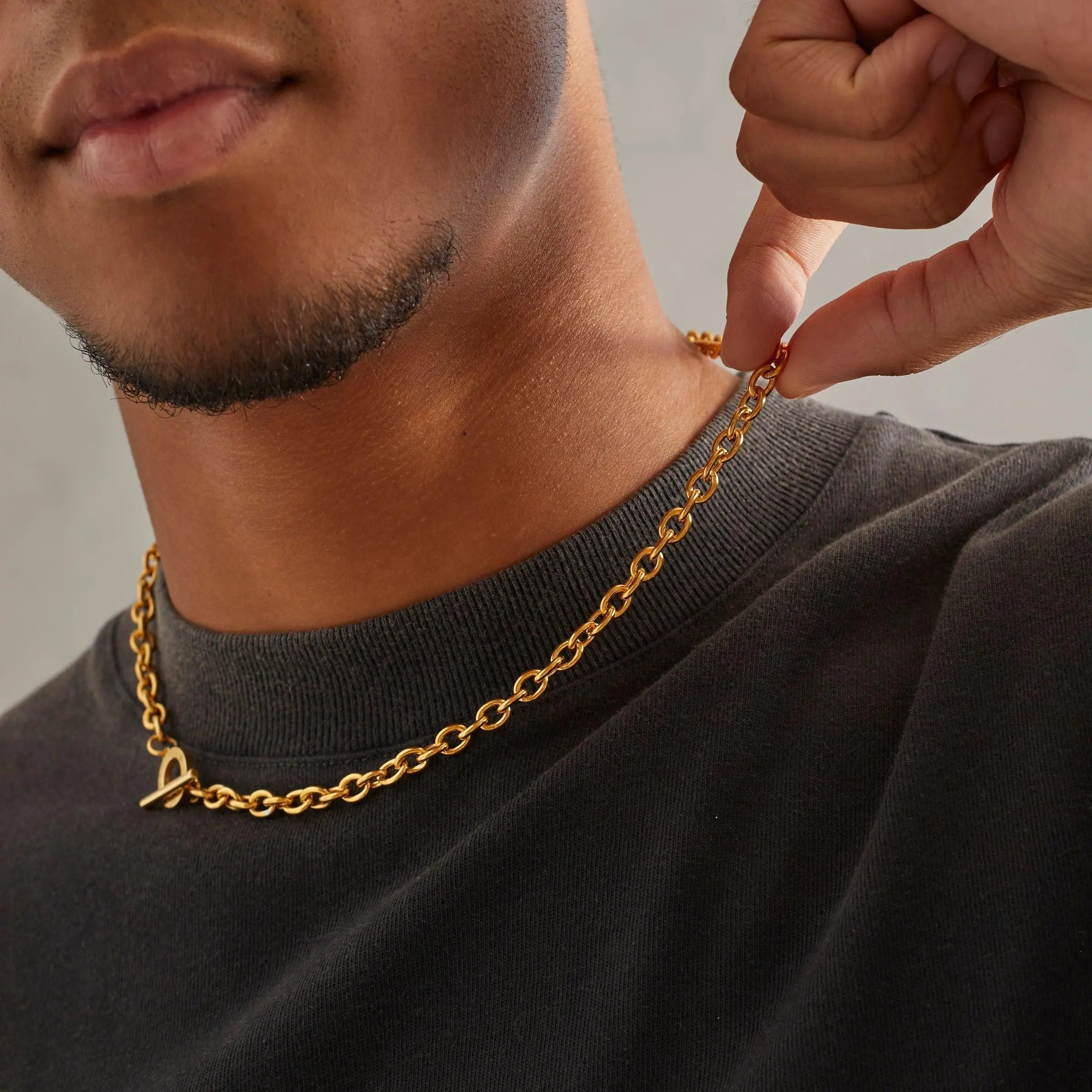 7mm Toggle Chain - Gold - Cartice™LuxuryJewelryGoldSilverWatchBraceletNecklaceChainIced-outCubanMoissaniteTarnish-freeStainlessDurablePremiumShinePlatedStatementDiamondAffordable