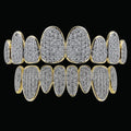 Punk Teeth Caps Iced Out Grillz - Cartice™LuxuryJewelryGoldSilverWatchBraceletNecklaceChainIced-outCubanMoissaniteTarnish-freeStainlessDurablePremiumShinePlatedStatementDiamondAffordable
