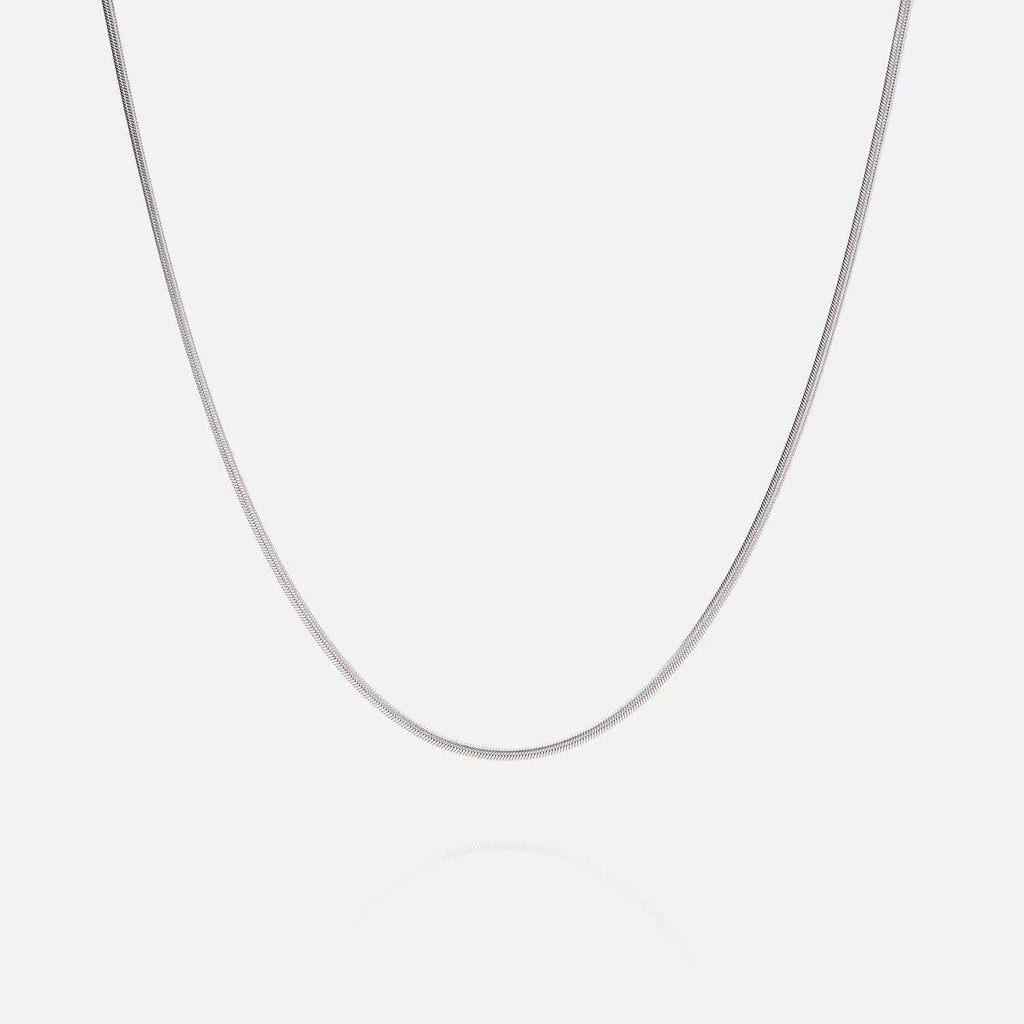 3mm Round Snake Chain - White Gold - Cartice™LuxuryJewelryGoldSilverWatchBraceletNecklaceChainIced-outCubanMoissaniteTarnish-freeStainlessDurablePremiumShinePlatedStatementDiamondAffordable