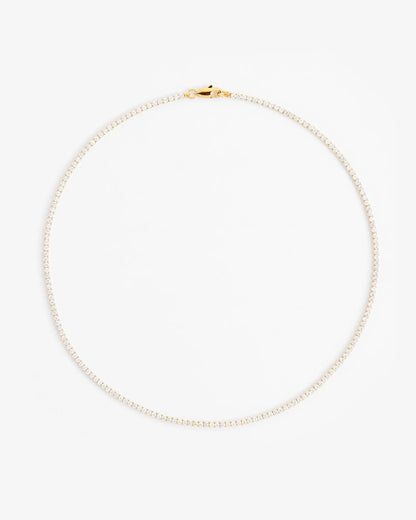 2.5mm Micro Tennis Chain - Gold - Cartice™LuxuryJewelryGoldSilverWatchBraceletNecklaceChainIced-outCubanMoissaniteTarnish-freeStainlessDurablePremiumShinePlatedStatementDiamondAffordable