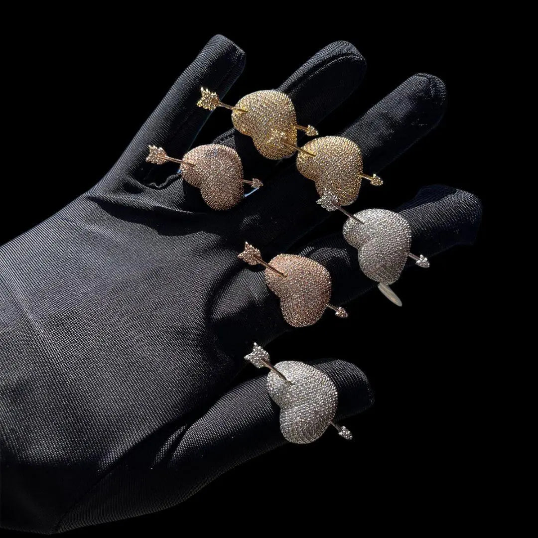 Arrow Heart Edition Iced Out Ring - Cartice™LuxuryJewelryGoldSilverWatchBraceletNecklaceChainIced-outCubanMoissaniteTarnish-freeStainlessDurablePremiumShinePlatedStatementDiamondAffordable