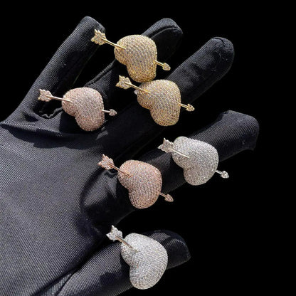 Arrow Heart Edition Iced Out Ring - Cartice™LuxuryJewelryGoldSilverWatchBraceletNecklaceChainIced-outCubanMoissaniteTarnish-freeStainlessDurablePremiumShinePlatedStatementDiamondAffordable