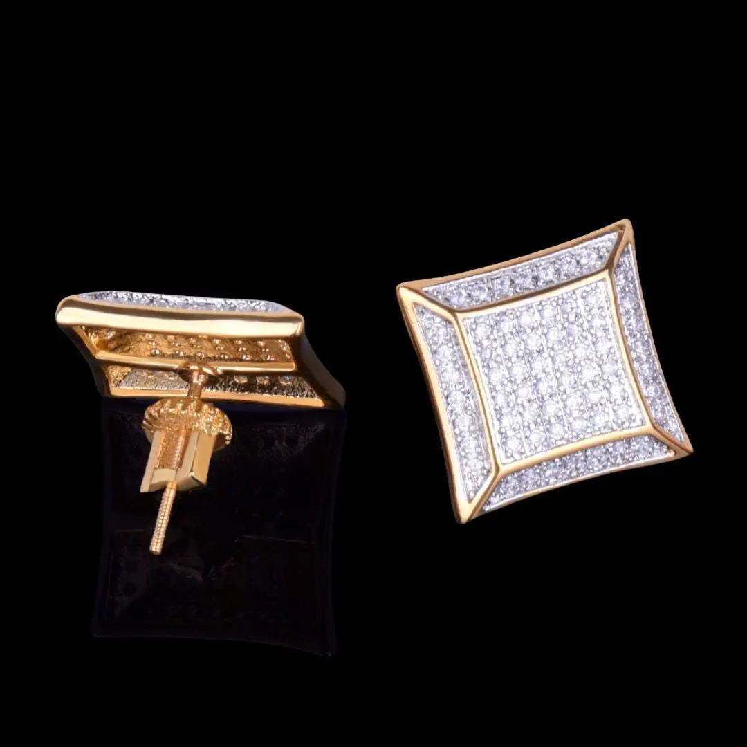 15MM Royale Iced Out Stud Earrings - Cartice™LuxuryJewelryGoldSilverWatchBraceletNecklaceChainIced-outCubanMoissaniteTarnish-freeStainlessDurablePremiumShinePlatedStatementDiamondAffordable