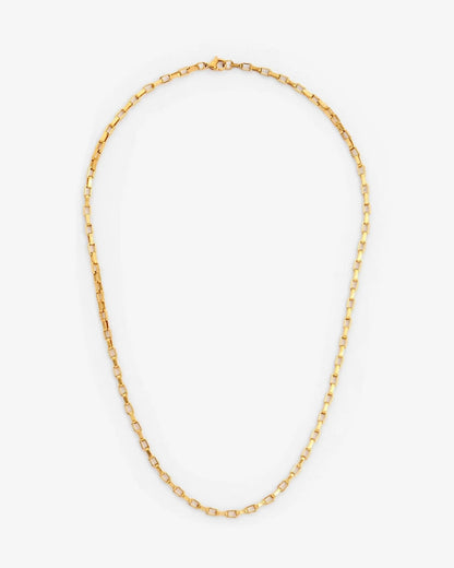3mm Edge Chain - Gold - Cartice™LuxuryJewelryGoldSilverWatchBraceletNecklaceChainIced-outCubanMoissaniteTarnish-freeStainlessDurablePremiumShinePlatedStatementDiamondAffordable