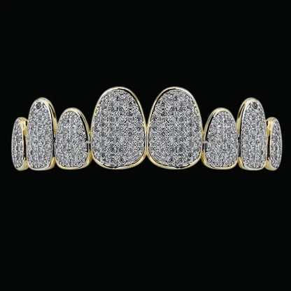 Punk Teeth Caps Iced Out Grillz - Cartice™LuxuryJewelryGoldSilverWatchBraceletNecklaceChainIced-outCubanMoissaniteTarnish-freeStainlessDurablePremiumShinePlatedStatementDiamondAffordable