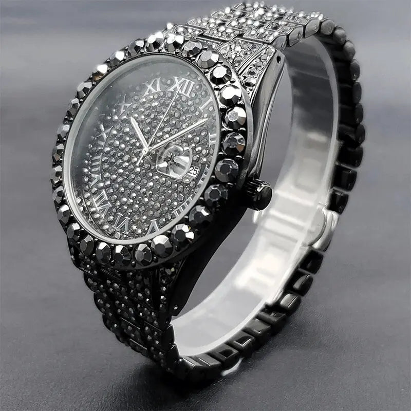 Khione Iced Out Watch - Cartice™LuxuryJewelryGoldSilverWatchBraceletNecklaceChainIced-outCubanMoissaniteTarnish-freeStainlessDurablePremiumShinePlatedStatementDiamondAffordable