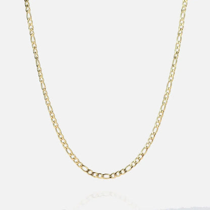 3MM Figaro Chain - Gold - Cartice™LuxuryJewelryGoldSilverWatchBraceletNecklaceChainIced-outCubanMoissaniteTarnish-freeStainlessDurablePremiumShinePlatedStatementDiamondAffordable