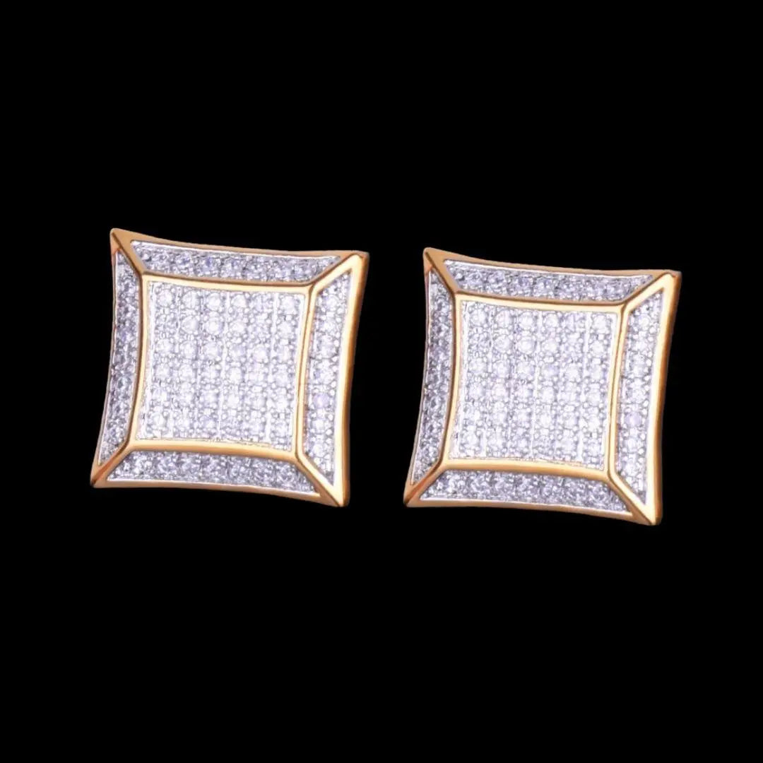 15MM Royale Iced Out Stud Earrings - Cartice™LuxuryJewelryGoldSilverWatchBraceletNecklaceChainIced-outCubanMoissaniteTarnish-freeStainlessDurablePremiumShinePlatedStatementDiamondAffordable