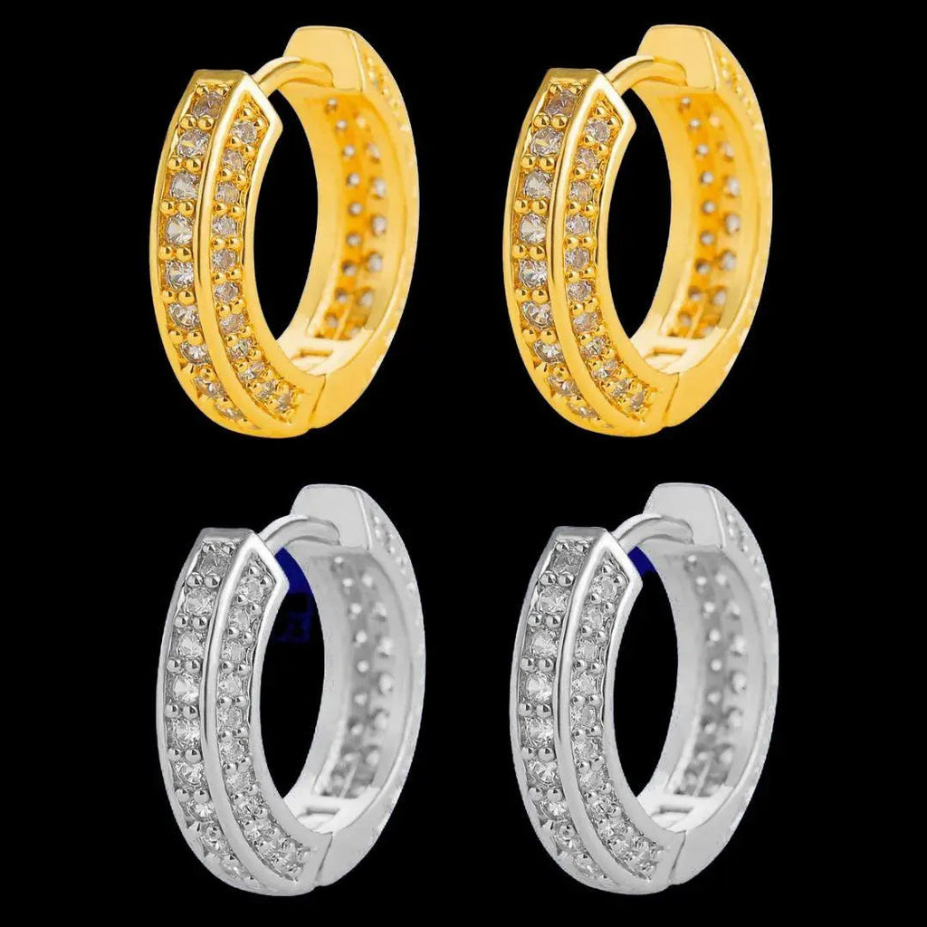 15MM Round Trend Iced Out Stud Earrings - Cartice™LuxuryJewelryGoldSilverWatchBraceletNecklaceChainIced-outCubanMoissaniteTarnish-freeStainlessDurablePremiumShinePlatedStatementDiamondAffordable
