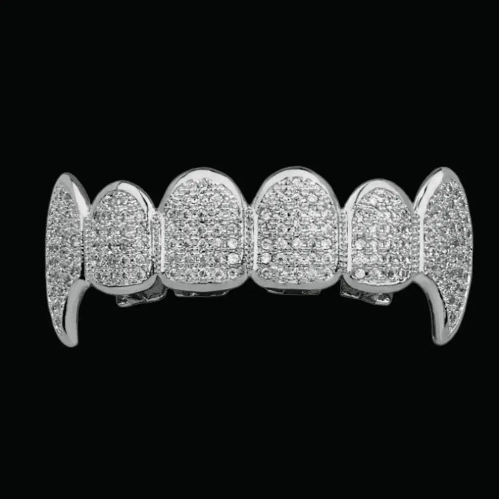 Micro Pave Fuchsia Iced Out Grillz - Cartice™LuxuryJewelryGoldSilverWatchBraceletNecklaceChainIced-outCubanMoissaniteTarnish-freeStainlessDurablePremiumShinePlatedStatementDiamondAffordable