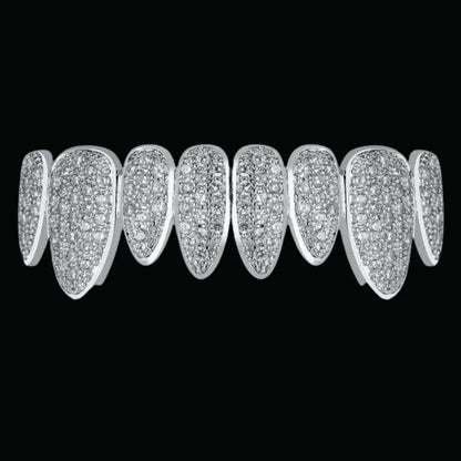 Punk Teeth Caps Iced Out Grillz - Cartice™LuxuryJewelryGoldSilverWatchBraceletNecklaceChainIced-outCubanMoissaniteTarnish-freeStainlessDurablePremiumShinePlatedStatementDiamondAffordable