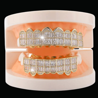 Punk Teeth Iced Out Grillz - Cartice™LuxuryJewelryGoldSilverWatchBraceletNecklaceChainIced-outCubanMoissaniteTarnish-freeStainlessDurablePremiumShinePlatedStatementDiamondAffordable