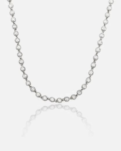 5mm Iced Ball Chain - White Gold - Cartice™LuxuryJewelryGoldSilverWatchBraceletNecklaceChainIced-outCubanMoissaniteTarnish-freeStainlessDurablePremiumShinePlatedStatementDiamondAffordable