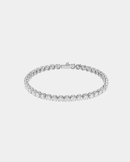 5mm Round Tennis Bracelet - White Gold - Cartice™LuxuryJewelryGoldSilverWatchBraceletNecklaceChainIced-outCubanMoissaniteTarnish-freeStainlessDurablePremiumShinePlatedStatementDiamondAffordable