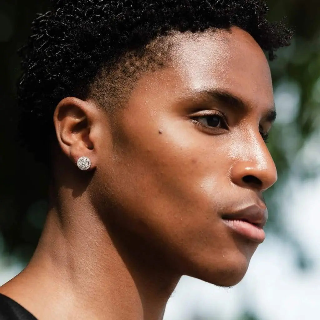 Clustered Diamond Earrings - Cartice™LuxuryJewelryGoldSilverWatchBraceletNecklaceChainIced-outCubanMoissaniteTarnish-freeStainlessDurablePremiumShinePlatedStatementDiamondAffordable