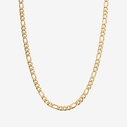 FIGARO CHAIN 5MM - Gold - Cartice™LuxuryJewelryGoldSilverWatchBraceletNecklaceChainIced-outCubanMoissaniteTarnish-freeStainlessDurablePremiumShinePlatedStatementDiamondAffordable