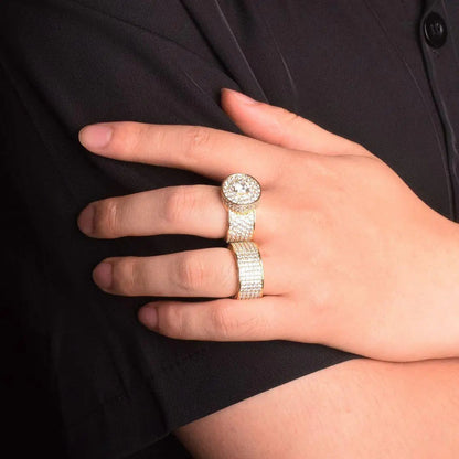 Tennis Cut Round Iced Out Ring - Cartice™LuxuryJewelryGoldSilverWatchBraceletNecklaceChainIced-outCubanMoissaniteTarnish-freeStainlessDurablePremiumShinePlatedStatementDiamondAffordable