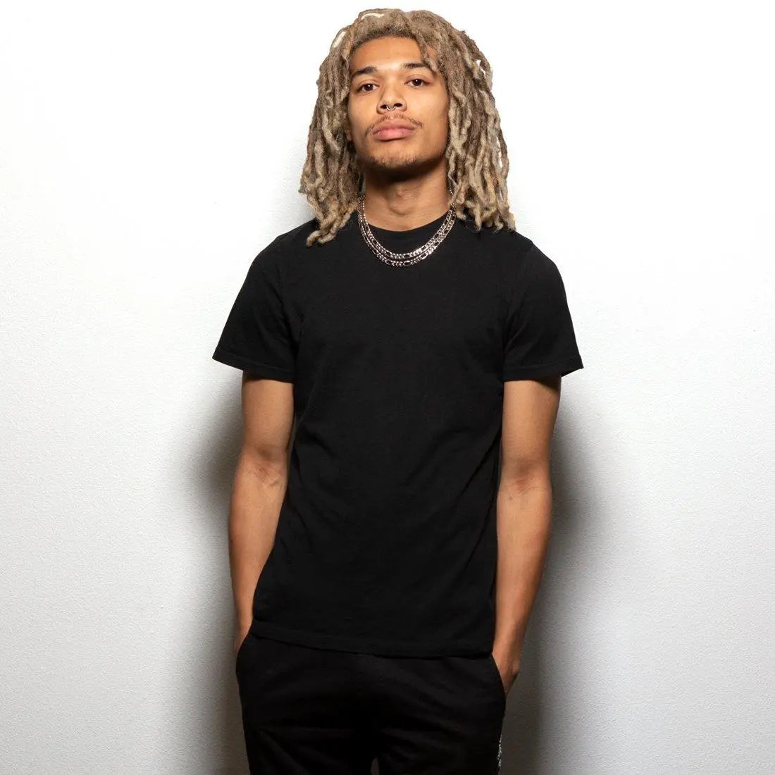 8mm Figaro Chain Choker Set