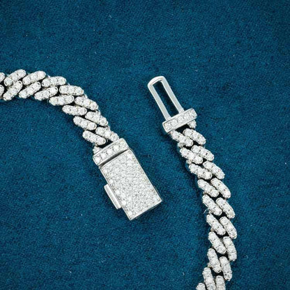 6MM Moissanite Miami Cuban Link Bracelet - White Gold - Cartice™LuxuryJewelryGoldSilverWatchBraceletNecklaceChainIced-outCubanMoissaniteTarnish-freeStainlessDurablePremiumShinePlatedStatementDiamondAffordable