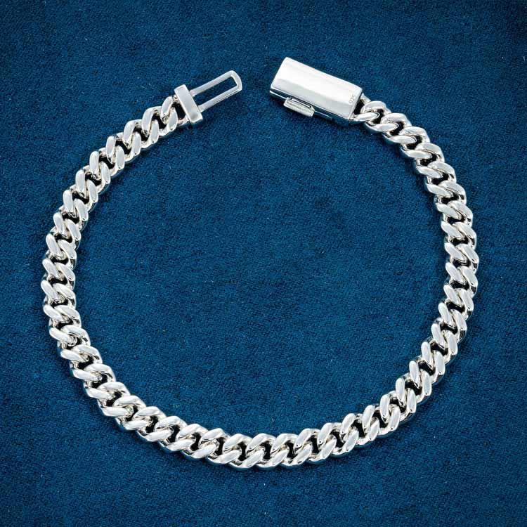 6MM Moissanite Miami Cuban Link Bracelet - White Gold - Cartice™LuxuryJewelryGoldSilverWatchBraceletNecklaceChainIced-outCubanMoissaniteTarnish-freeStainlessDurablePremiumShinePlatedStatementDiamondAffordable