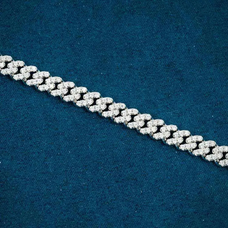 6MM Moissanite Miami Cuban Link Bracelet - White Gold - Cartice™LuxuryJewelryGoldSilverWatchBraceletNecklaceChainIced-outCubanMoissaniteTarnish-freeStainlessDurablePremiumShinePlatedStatementDiamondAffordable