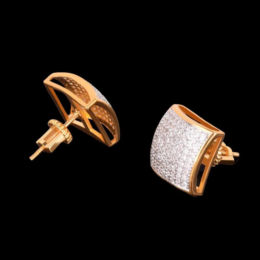 12MM Umbrella Iced Out Stud Earrings - Cartice™LuxuryJewelryGoldSilverWatchBraceletNecklaceChainIced-outCubanMoissaniteTarnish-freeStainlessDurablePremiumShinePlatedStatementDiamondAffordable