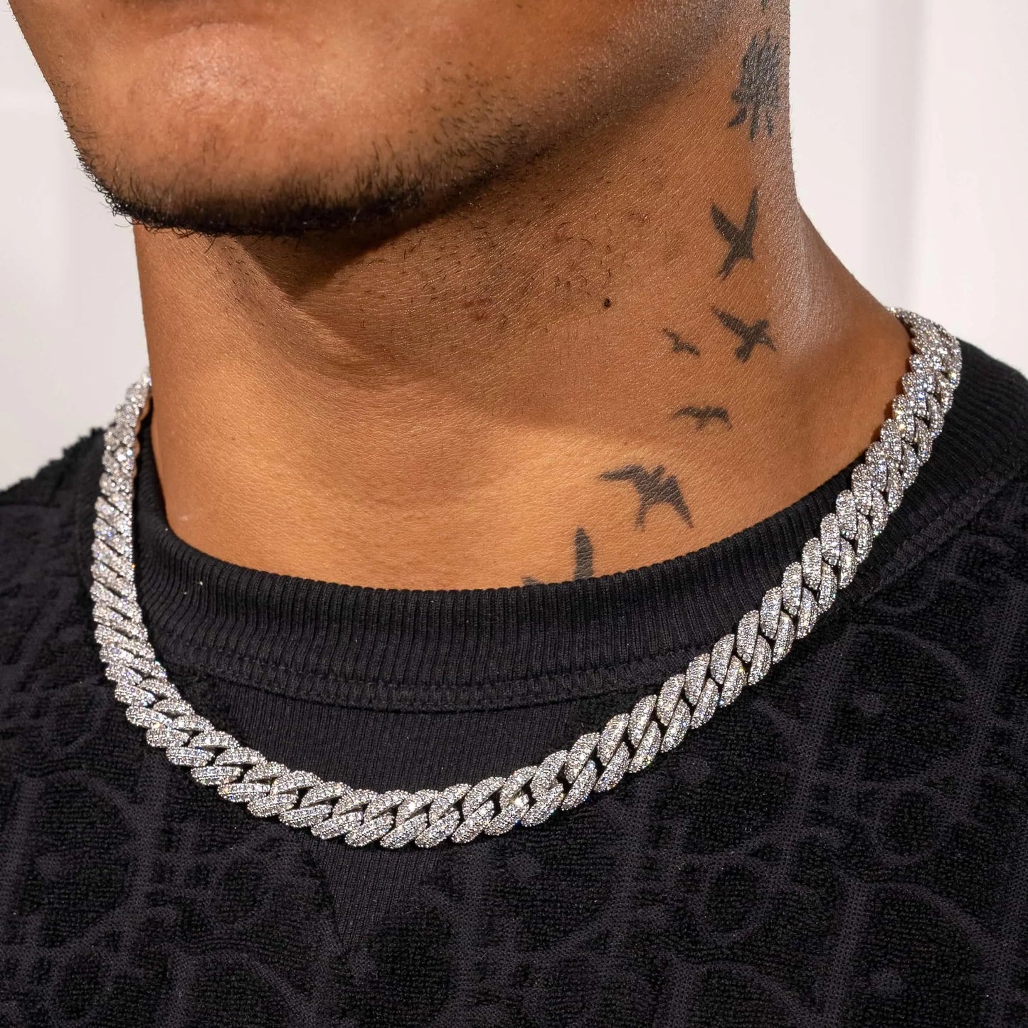 9mm Iced Cuban Link Chain