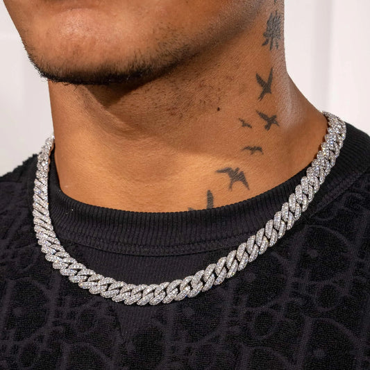 9mm Iced Cuban Link Chain