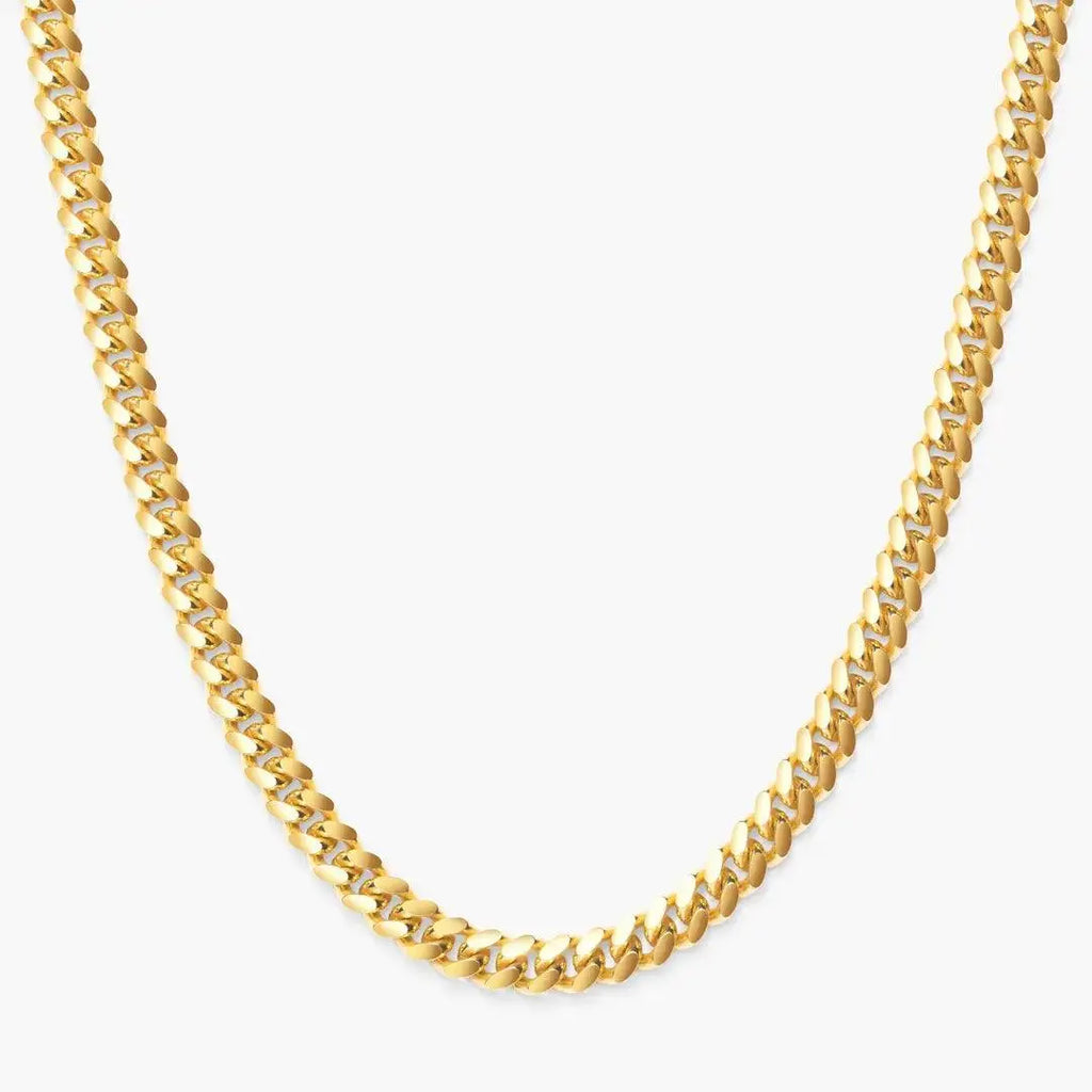 5mm Miami Cuban Link Chain - Gold - Cartice™LuxuryJewelryGoldSilverWatchBraceletNecklaceChainIced-outCubanMoissaniteTarnish-freeStainlessDurablePremiumShinePlatedStatementDiamondAffordable
