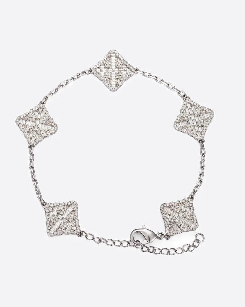 Iced Clover Bracelet