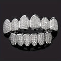 Iced Out Teeth Grillz - Cartice™LuxuryJewelryGoldSilverWatchBraceletNecklaceChainIced-outCubanMoissaniteTarnish-freeStainlessDurablePremiumShinePlatedStatementDiamondAffordable