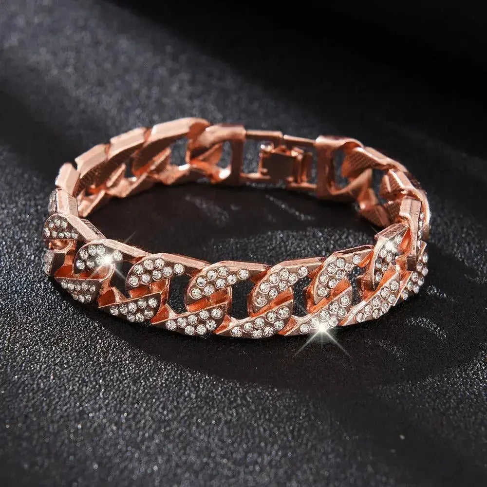 14MM Iced Out Cuban link Bracelet