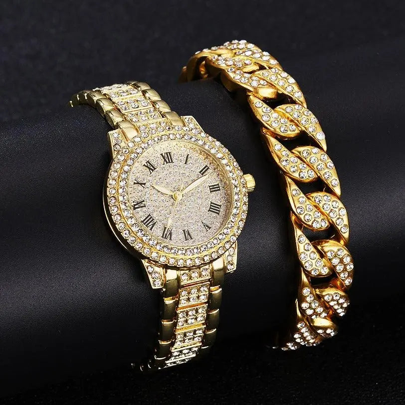 Étoilé Iced Out Watch - Cartice™LuxuryJewelryGoldSilverWatchBraceletNecklaceChainIced-outCubanMoissaniteTarnish-freeStainlessDurablePremiumShinePlatedStatementDiamondAffordable