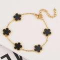 Fiore Clover Bracelet - Cartice™LuxuryJewelryGoldSilverWatchBraceletNecklaceChainIced-outCubanMoissaniteTarnish-freeStainlessDurablePremiumShinePlatedStatementDiamondAffordable