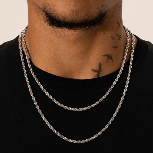 4MM ROPE CHAIN - Cartice™LuxuryJewelryGoldSilverWatchBraceletNecklaceChainIced-outCubanMoissaniteTarnish-freeStainlessDurablePremiumShinePlatedStatementDiamondAffordable