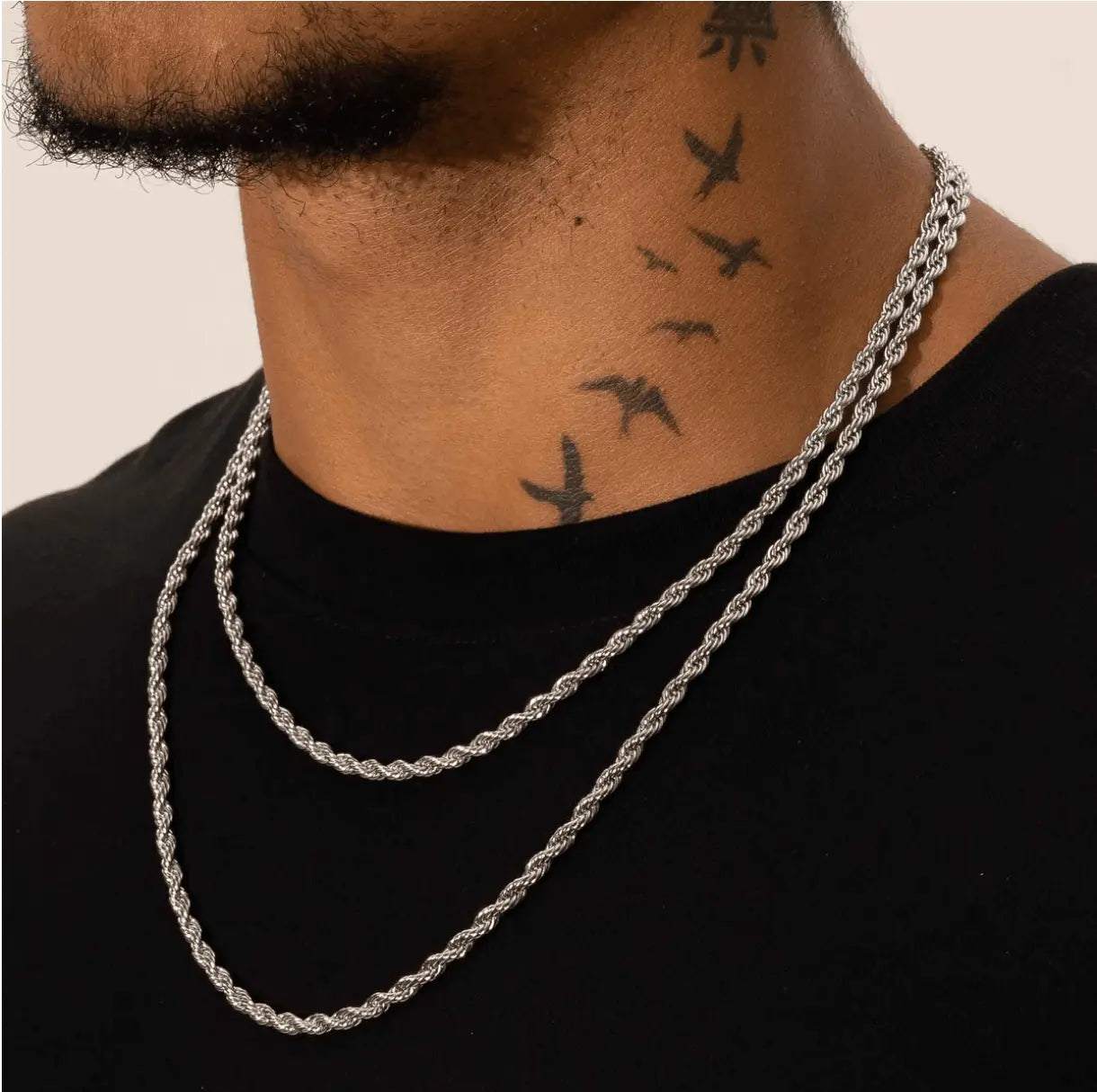 4MM ROPE CHAIN - Cartice™LuxuryJewelryGoldSilverWatchBraceletNecklaceChainIced-outCubanMoissaniteTarnish-freeStainlessDurablePremiumShinePlatedStatementDiamondAffordable