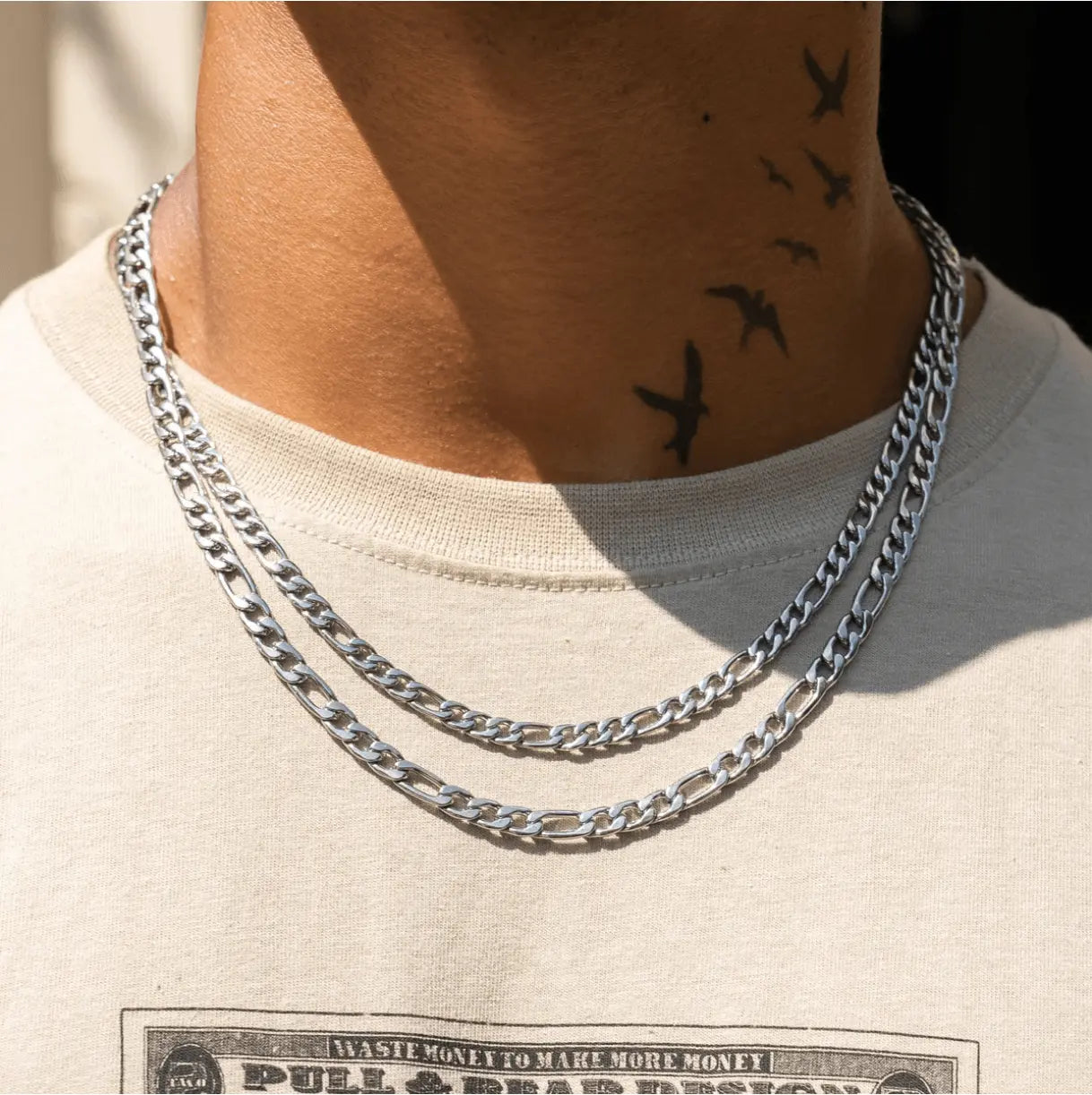 6MM FIGARO CHAIN - Cartice™LuxuryJewelryGoldSilverWatchBraceletNecklaceChainIced-outCubanMoissaniteTarnish-freeStainlessDurablePremiumShinePlatedStatementDiamondAffordable